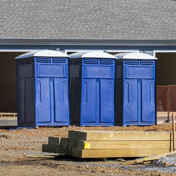 how can i report damages or issues with the portable toilets during my rental period in Manchester